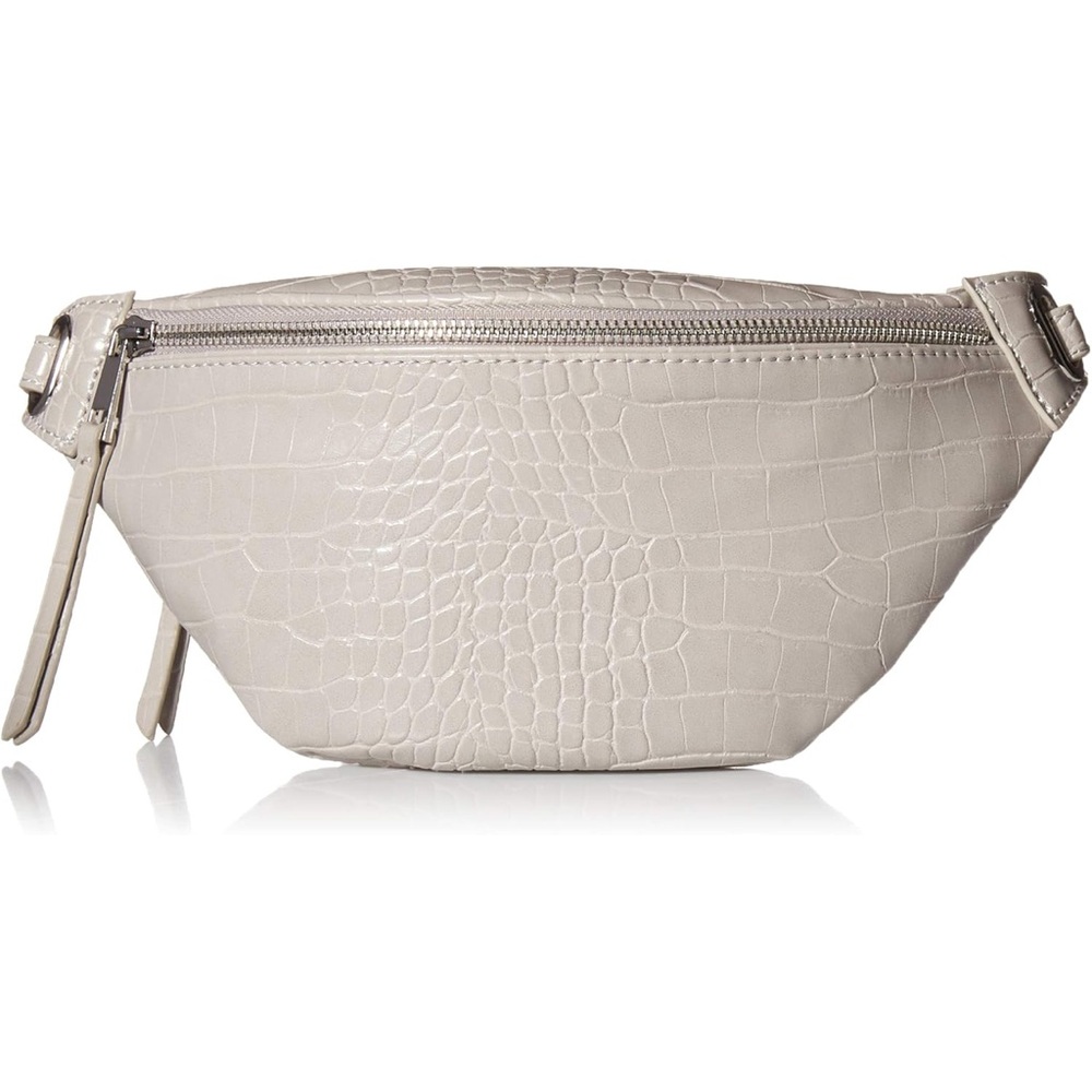 Crocodile Grey/Cream belt bag